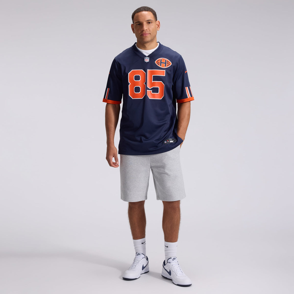 Men's Chicago Bears Cole Kmet Nike Navy 2026 Rivalries Collection Game Jersey