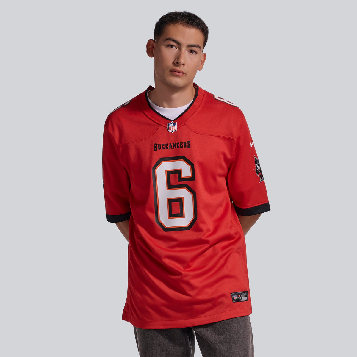 Men's Tampa Bay Buccaneers Baker Mayfield Nike Orange Throwback Game Jersey