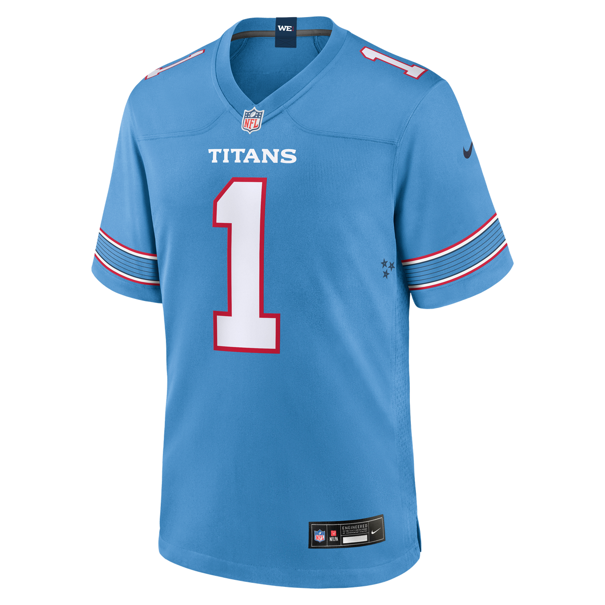 Men's Tennessee Titans Carnell Tate Nike Light Blue Team Game Jersey