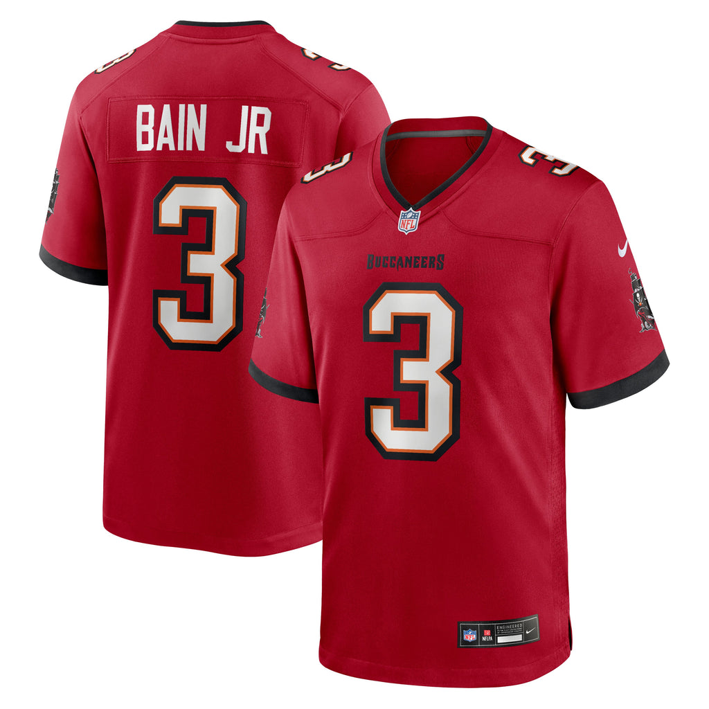 Men's Tampa Bay Buccaneers Rueben Bain Jr. Nike Red Team Game Jersey