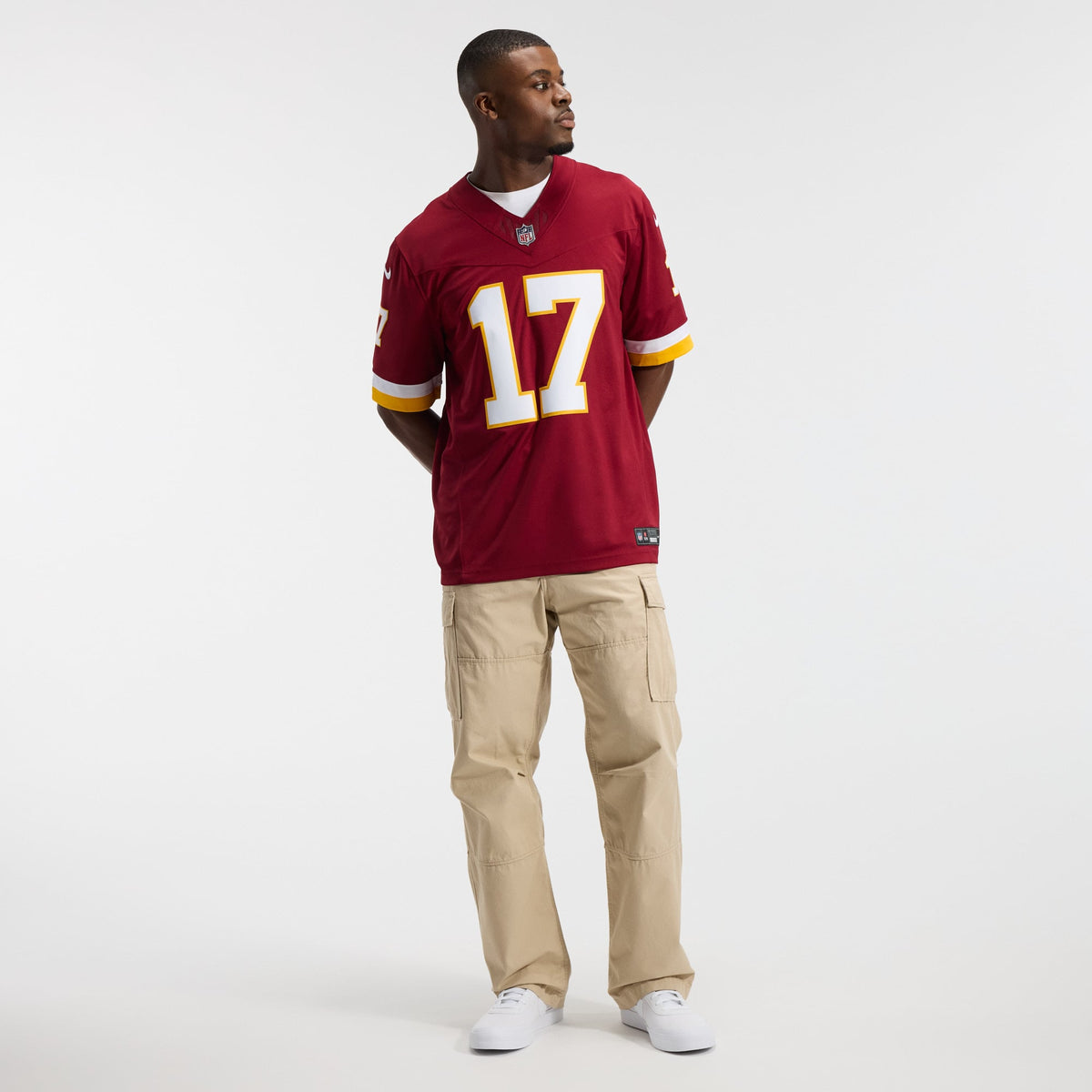 Men's Washington Commanders Terry McLaurin Nike White Vapor F.U.S.E. Stitched Limited Jersey