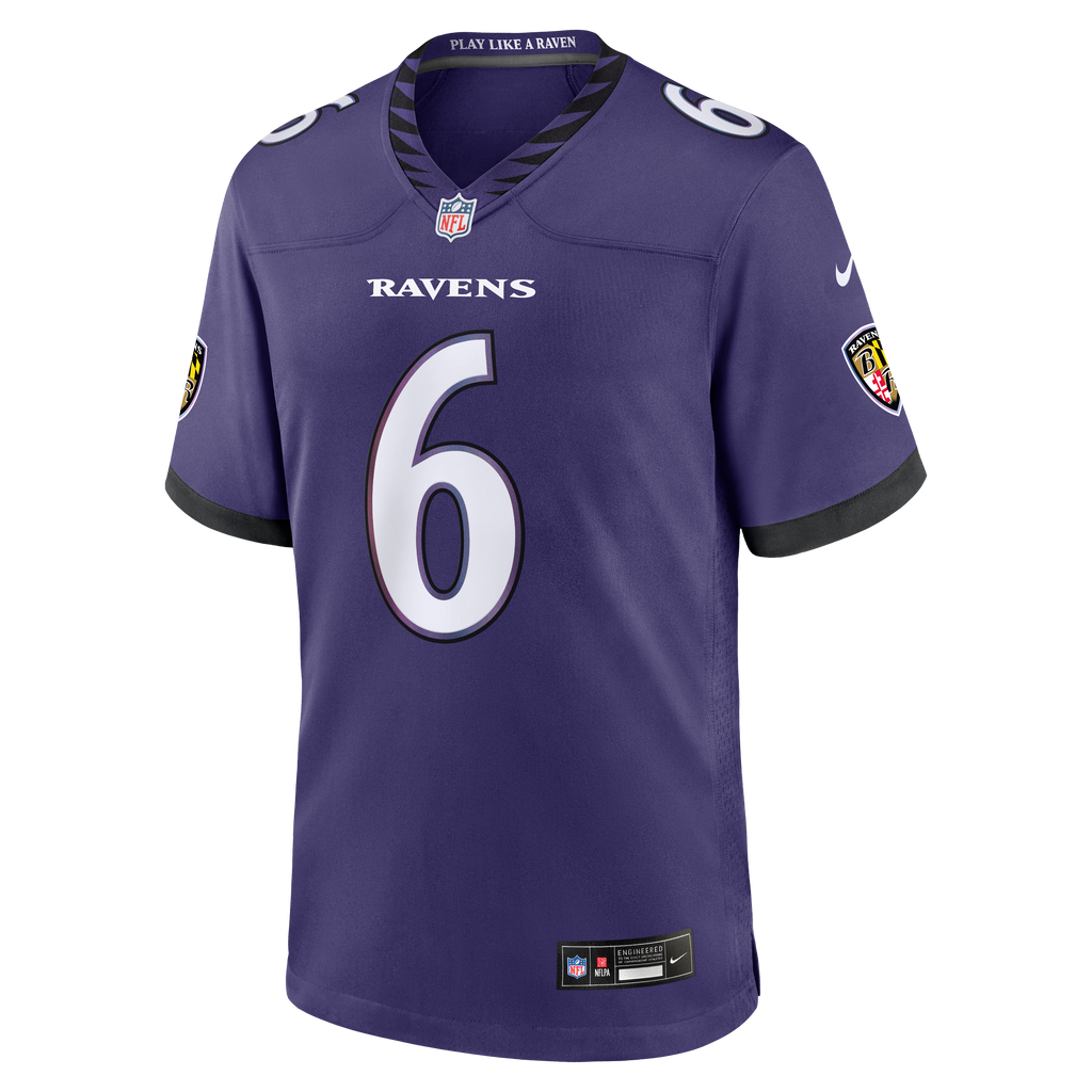 Men's Baltimore Ravens Ja'Kobi Lane Nike Purple Team Game Jersey