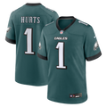 Men's Philadelphia Eagles Jalen Hurts Nike  Midnight Green Team Game Jersey