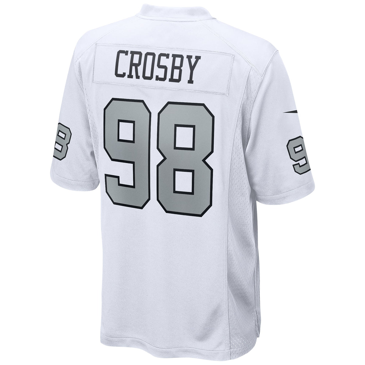 Men's Las Vegas Raiders Maxx Crosby Nike White Alternate Game Jersey