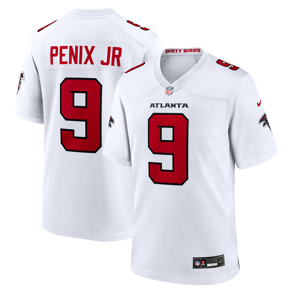 Men's Atlanta Falcons Michael Penix Jr. Nike White Game Jersey
