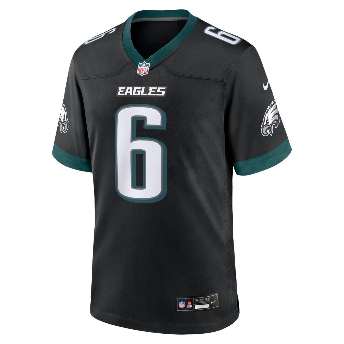 Men's Philadelphia Eagles DeVonta Smith Nike  Black Alternate Game Jersey