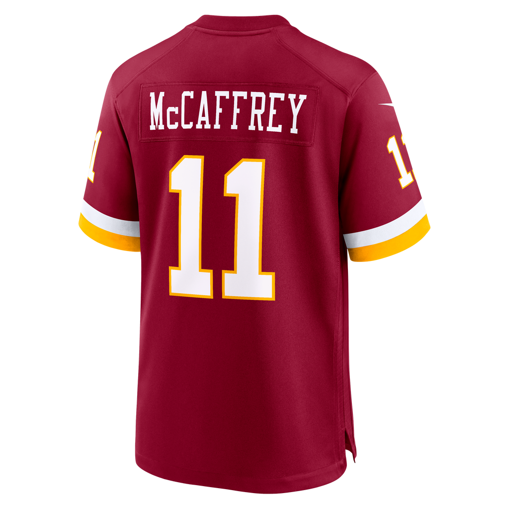 Men's Washington Commanders Luke McCaffrey Nike White Game Super Bowl Era Jersey