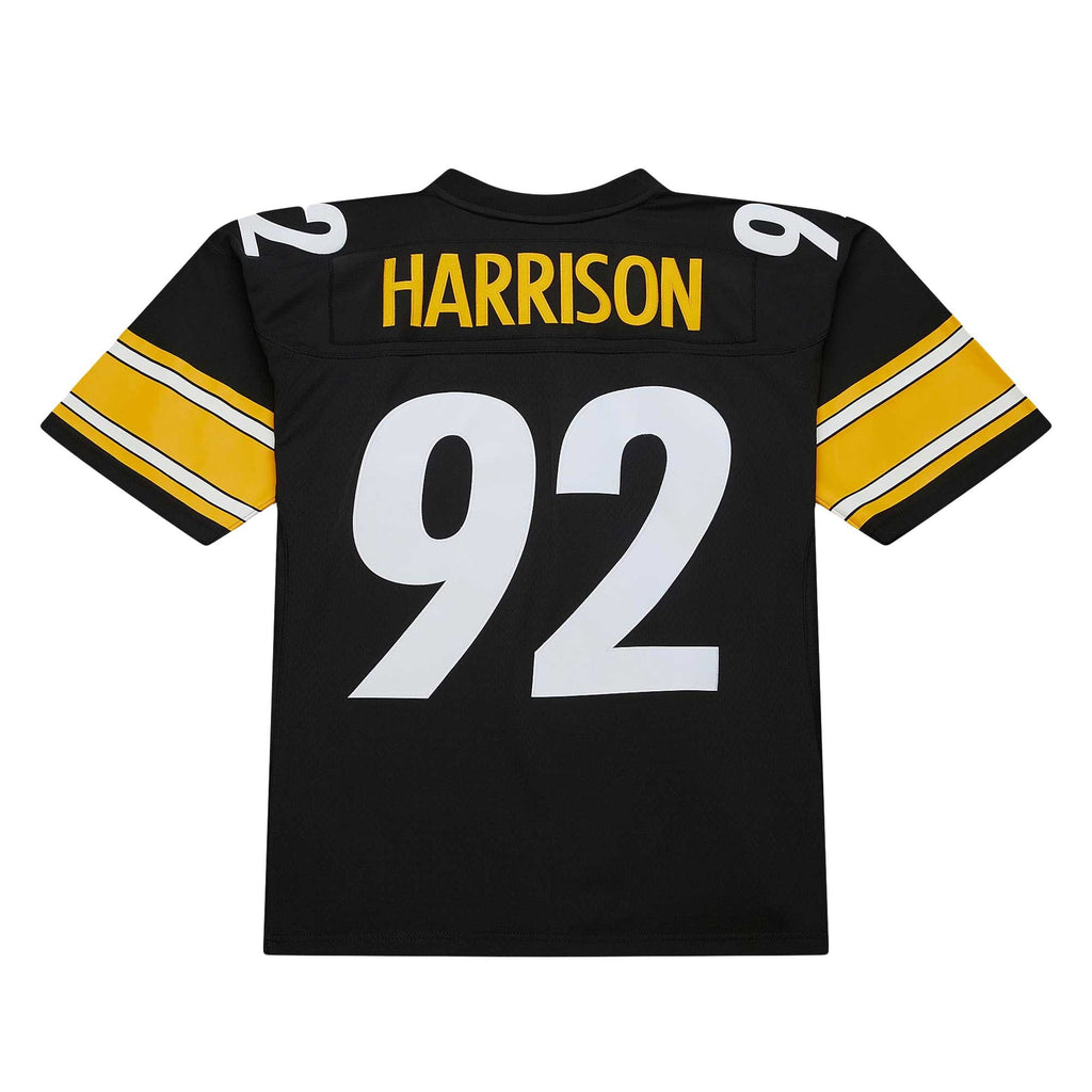 Men's Pittsburgh Steelers James Harrison Mitchell & Ness Black Legacy Replica Jersey