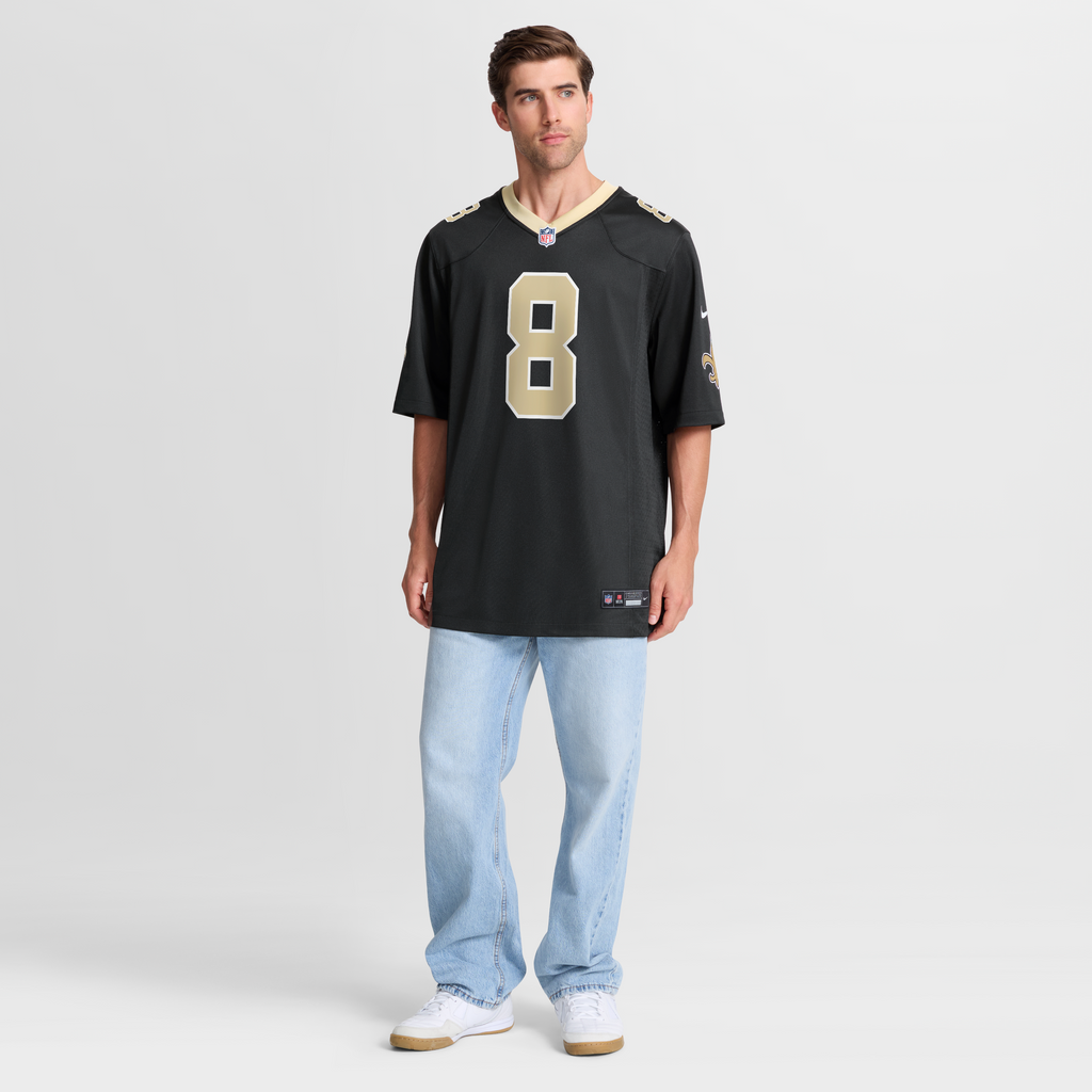 Men's New Orleans Saints Archie Manning Nike Black Game Retired Player Jersey
