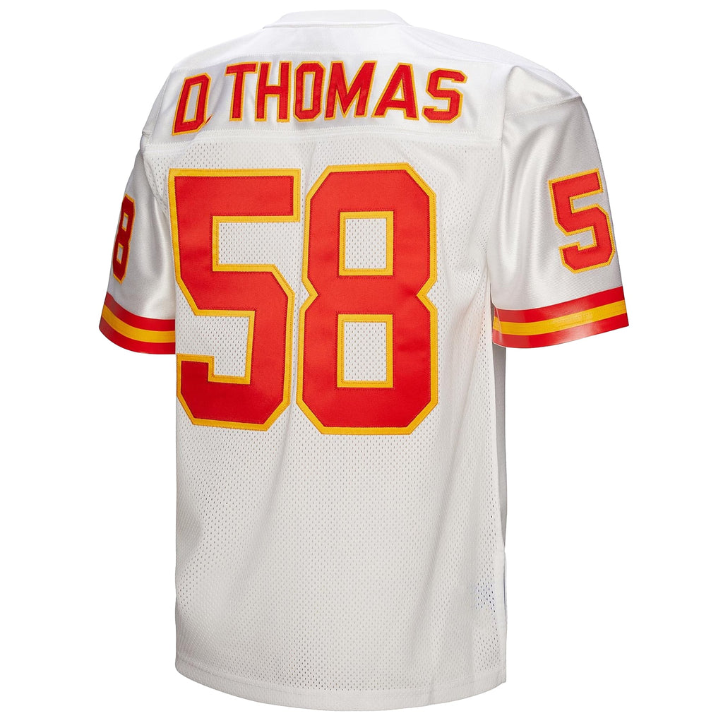 Men's Kansas City Chiefs 1994 Derrick Thomas Mitchell & Ness White Authentic Throwback Retired Player Jersey