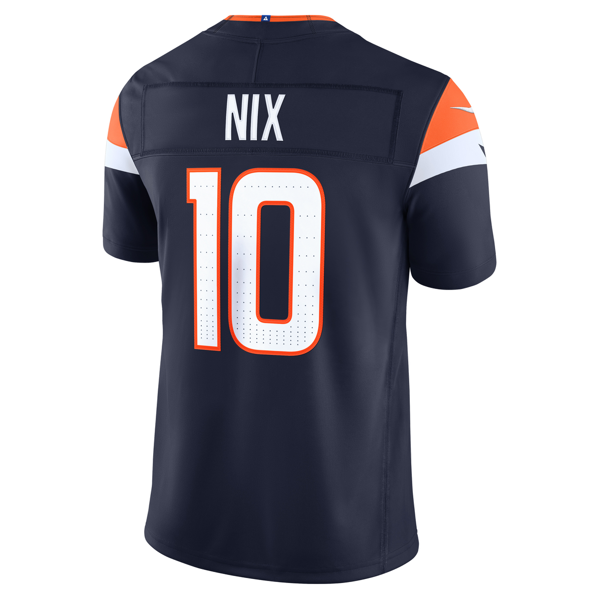 Men's Denver Broncos Bo Nix Nike Orange Alternate Mile High Collection 1977 Throwback Vapor F.U.S.E. Stitched Limited Jersey