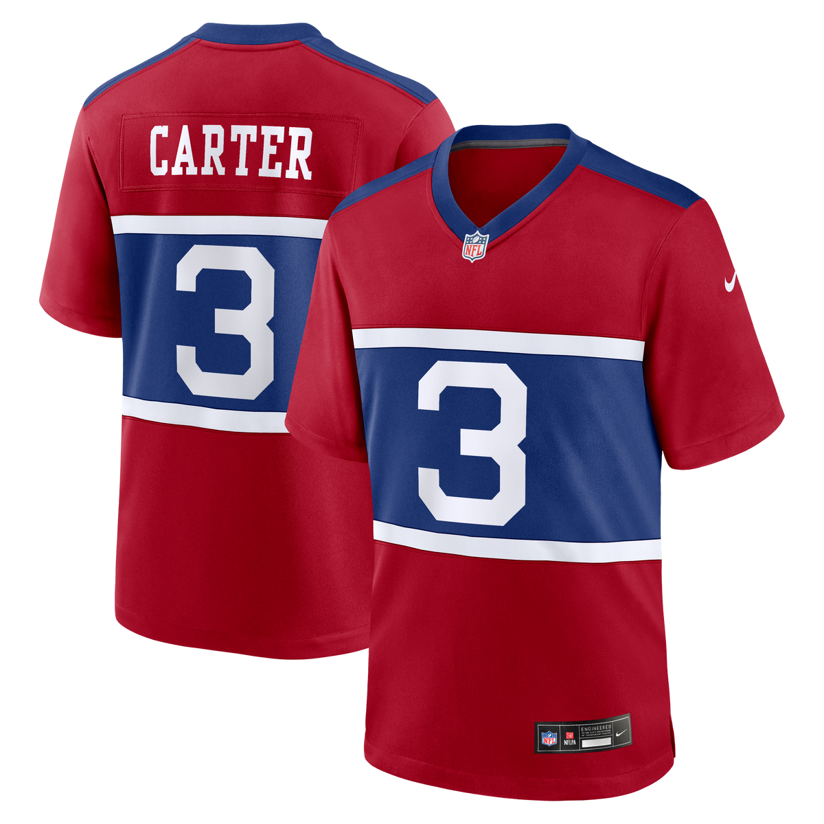 Men's New York Giants Abdul Carter Nike  White  Game Jersey