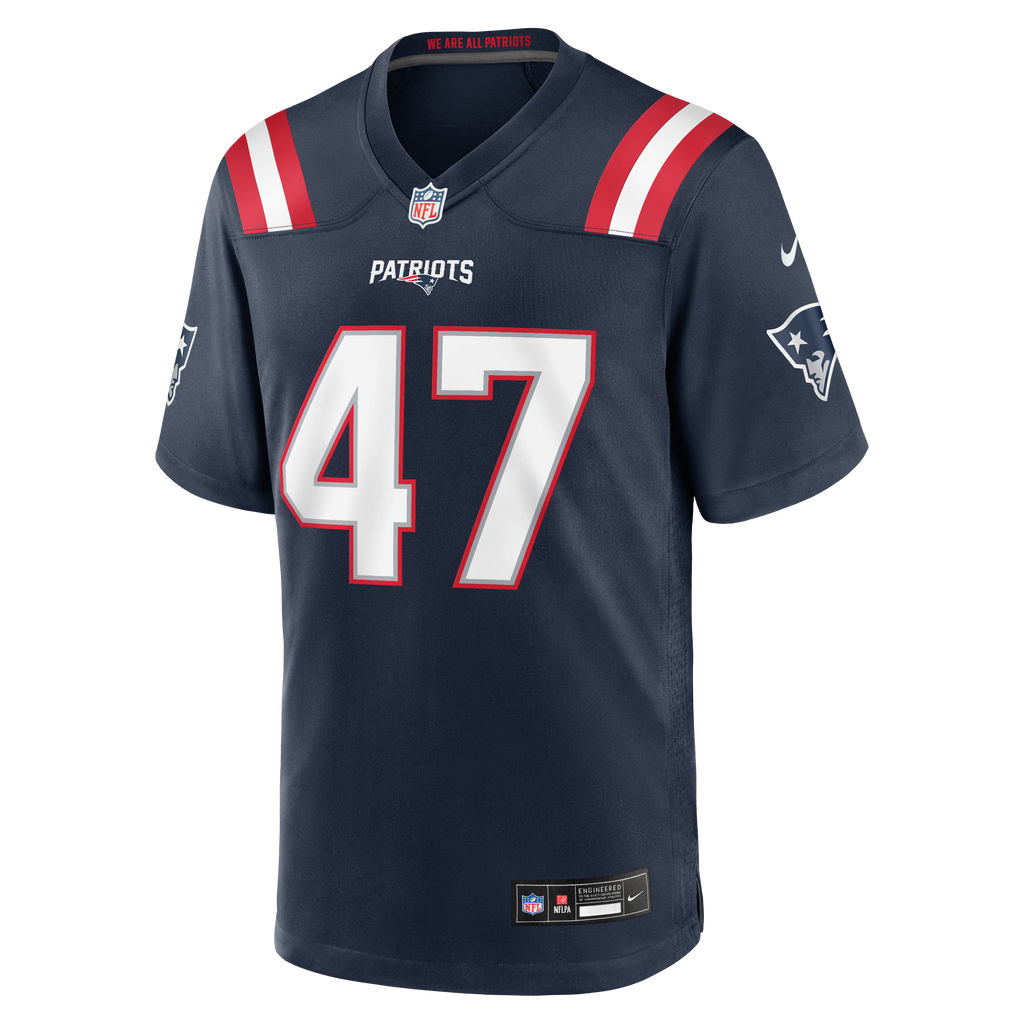 Men's New England Patriots Julian Ashby Nike  Navy Team Game Jersey