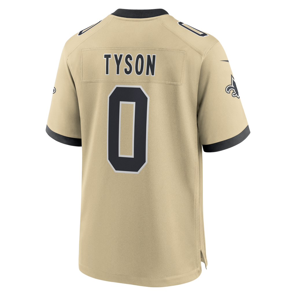 Men's New Orleans Saints Jordyn Tyson Nike Gold Alternate Game Jersey