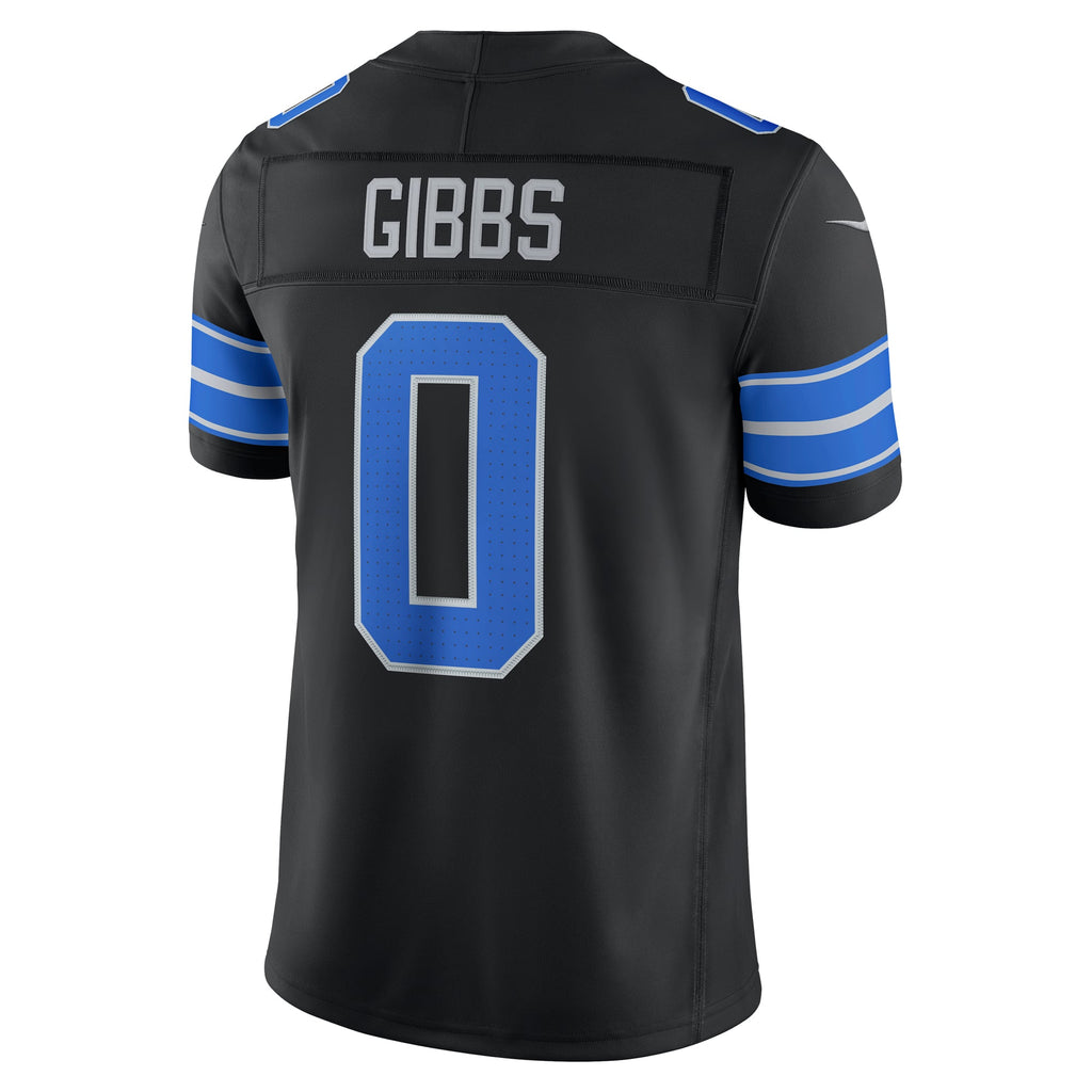 Men's Detroit Lions Jahmyr Gibbs Nike Blue Team Vapor F.U.S.E. Stitched Limited Jersey