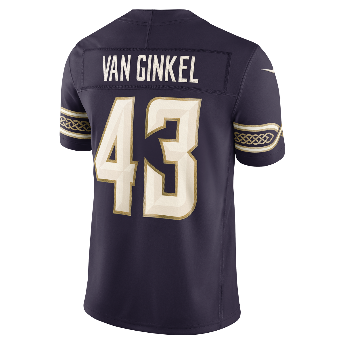 Men's Minnesota Vikings Andrew Van Ginkel Nike Purple 2026 Rivalries Collection Stitched Limited Jersey