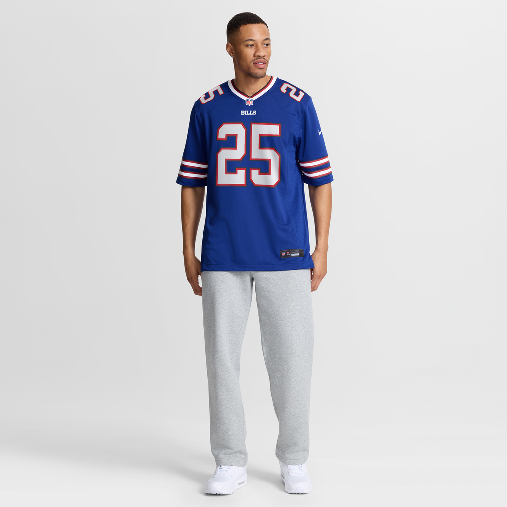 Men's Buffalo Bills Ty Johnson Nike Royal Team Game Jersey