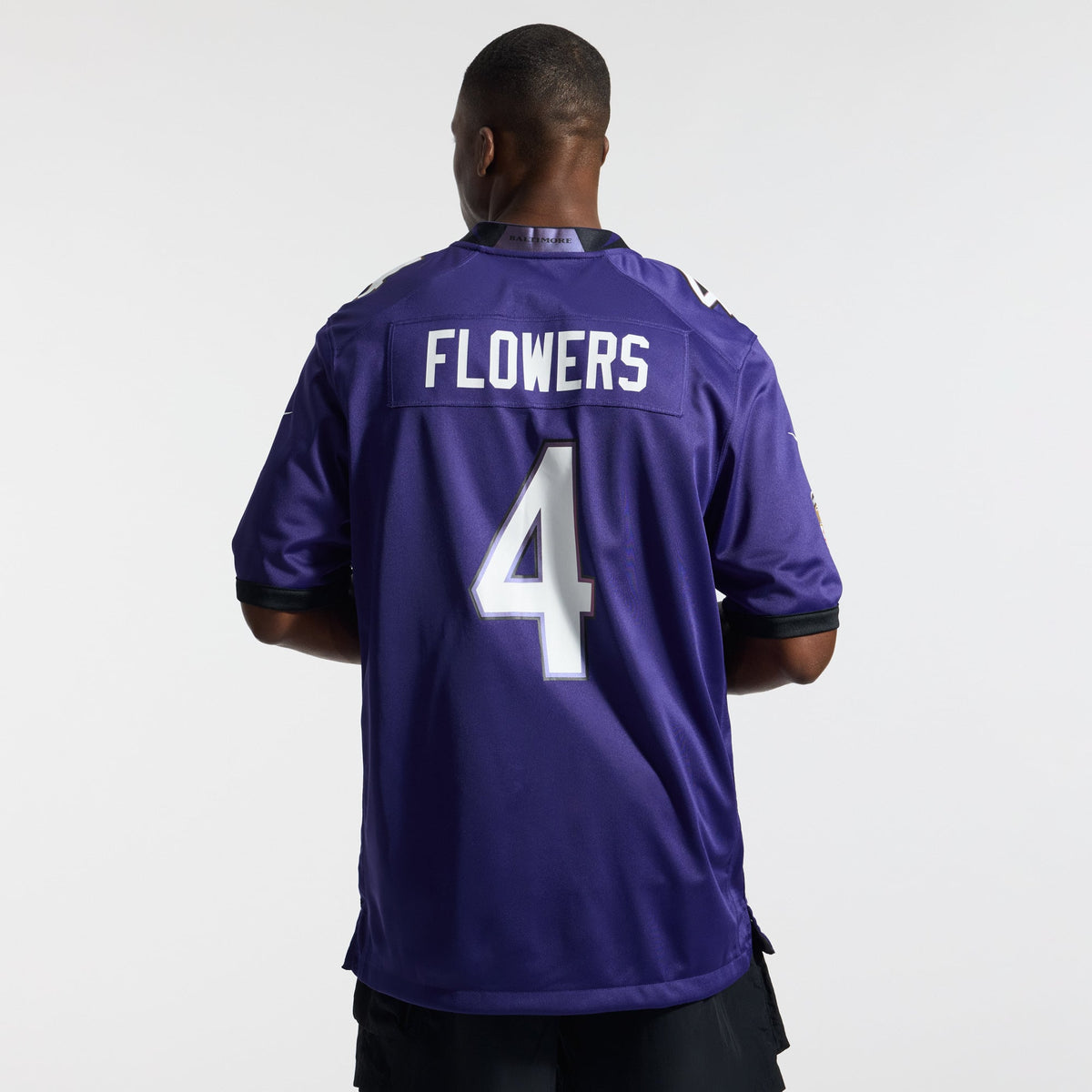Men's Baltimore Ravens Zay Flowers Nike Purple Team Game Jersey