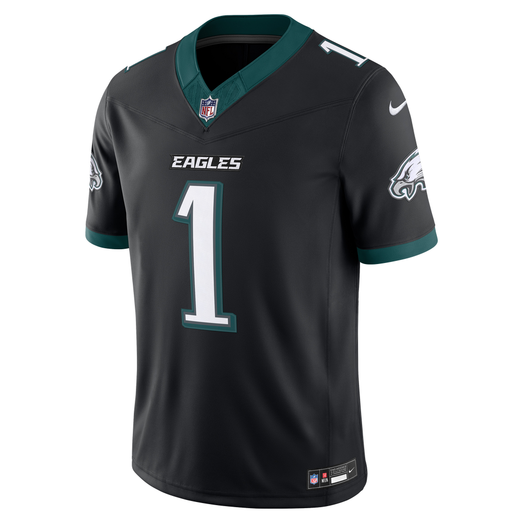 Men's Philadelphia Eagles Jalen Hurts Nike Midnight Green Team Vapor F.U.S.E. Stitched Limited Jersey