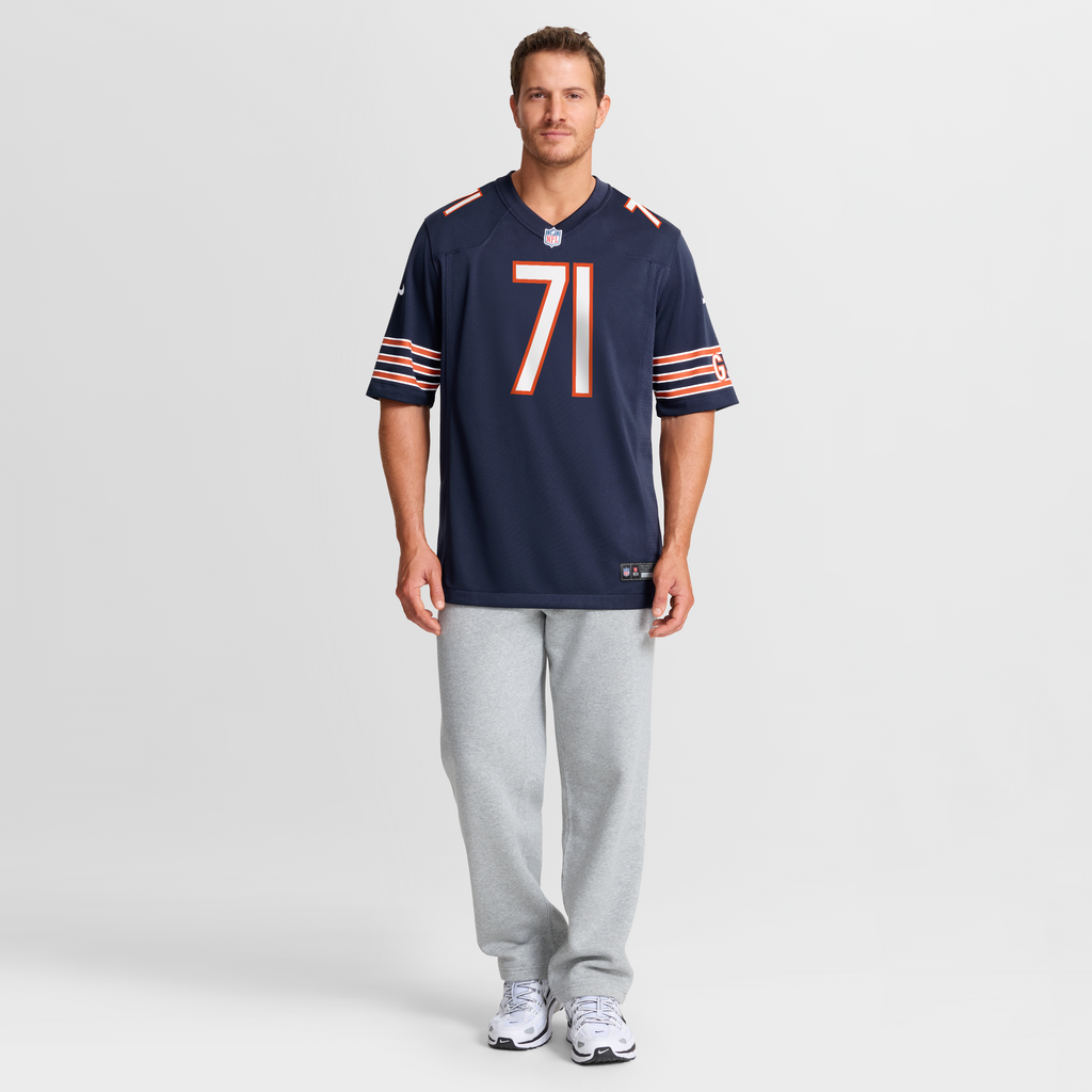 Men's Chicago Bears Jedrick Wills Jr. Nike  Navy Team Game Jersey