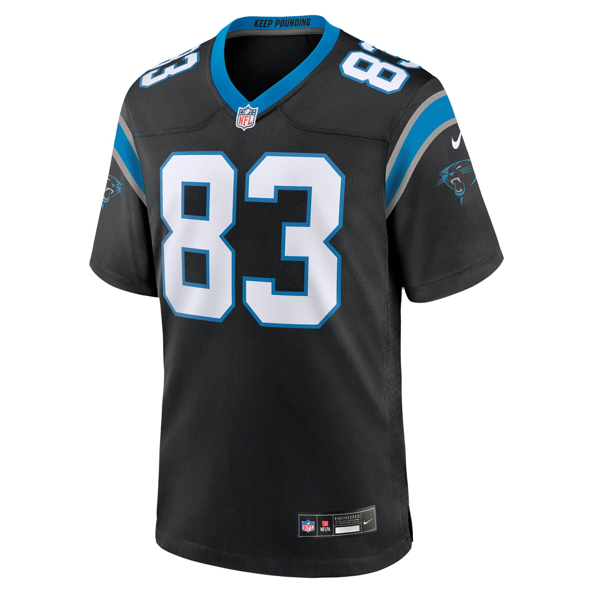 Men's Carolina Panthers David Moore Nike  Black  Game Jersey
