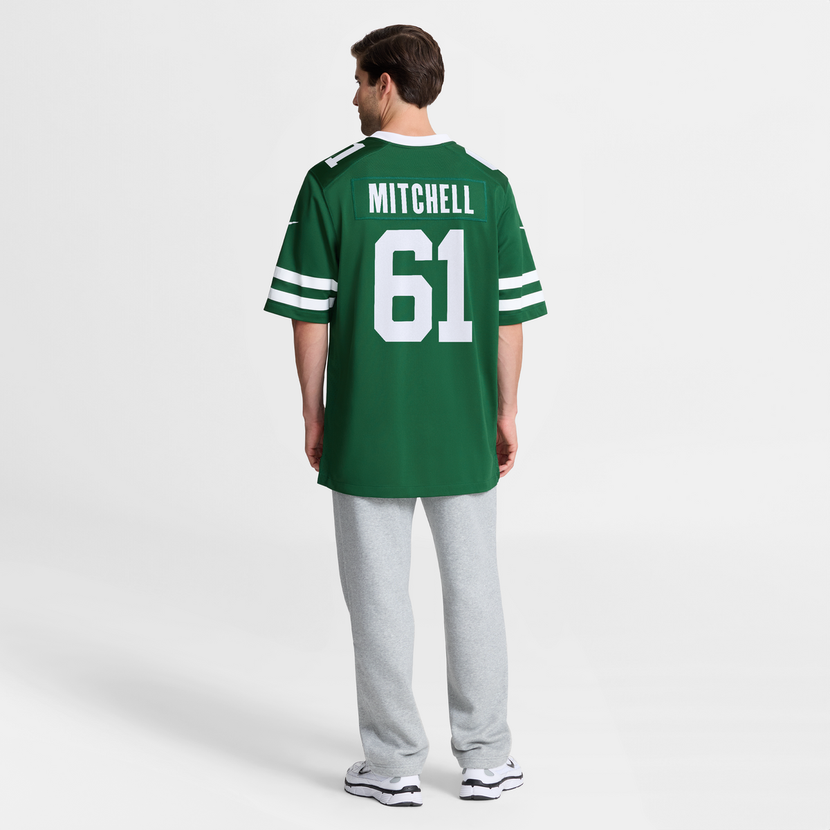Men's New York Jets Max Mitchell Nike Legacy Green Team Game Jersey
