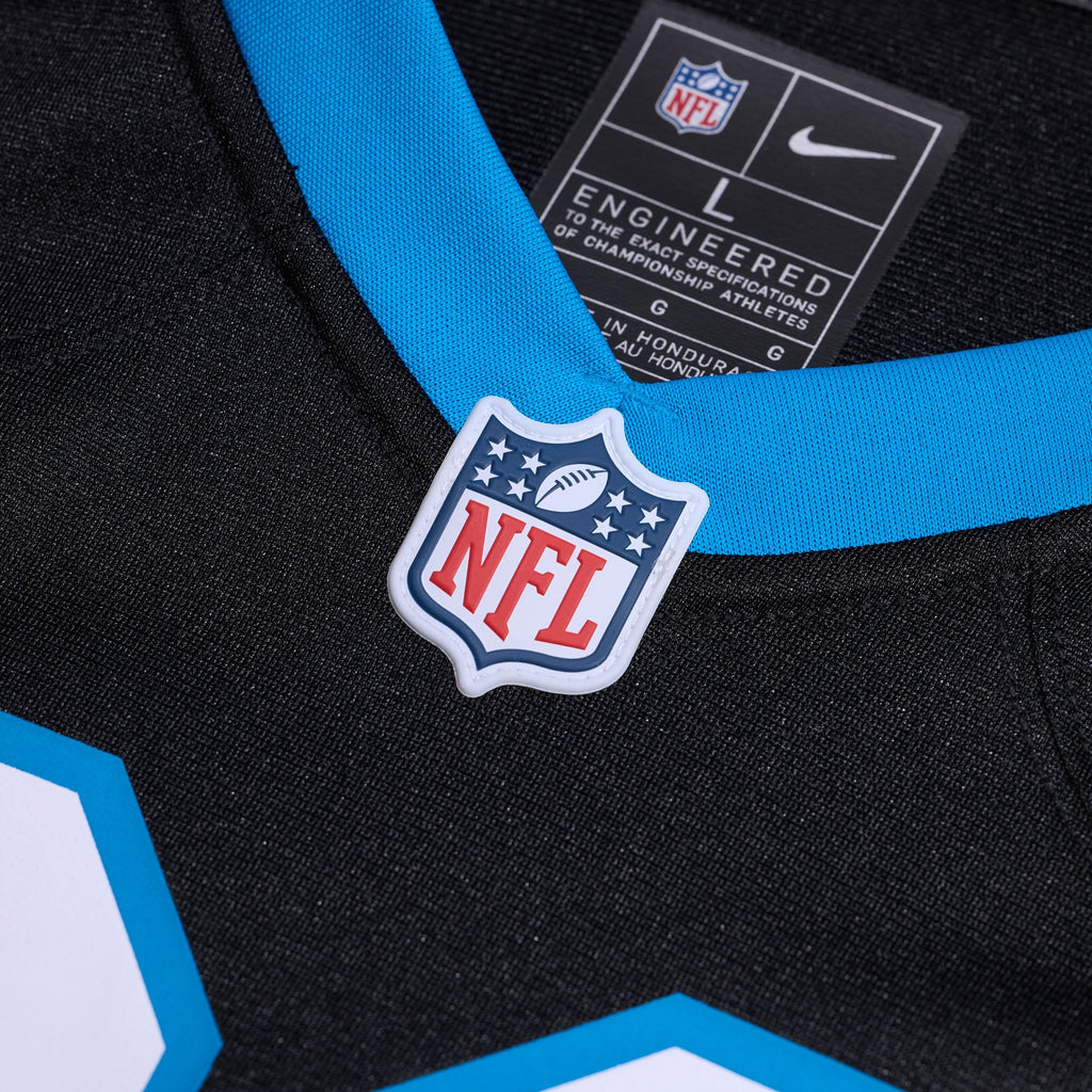 Men's Carolina Panthers Damien Lewis Nike  Black  Game Jersey