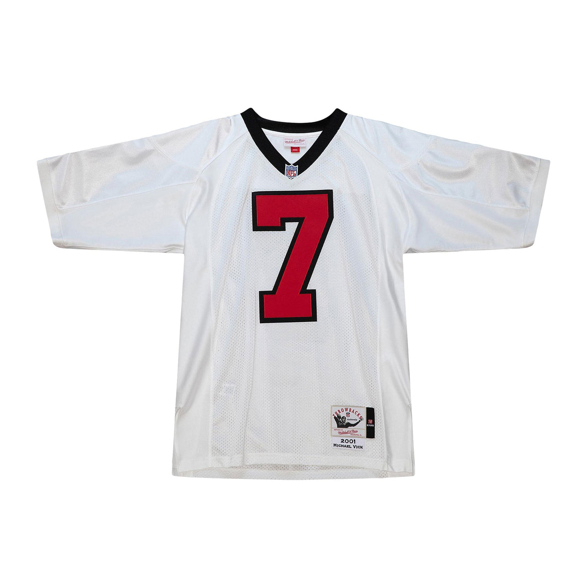 Men's Atlanta Falcons 2003 Michael Vick Mitchell & Ness Red Authentic Throwback Retired Player Jersey