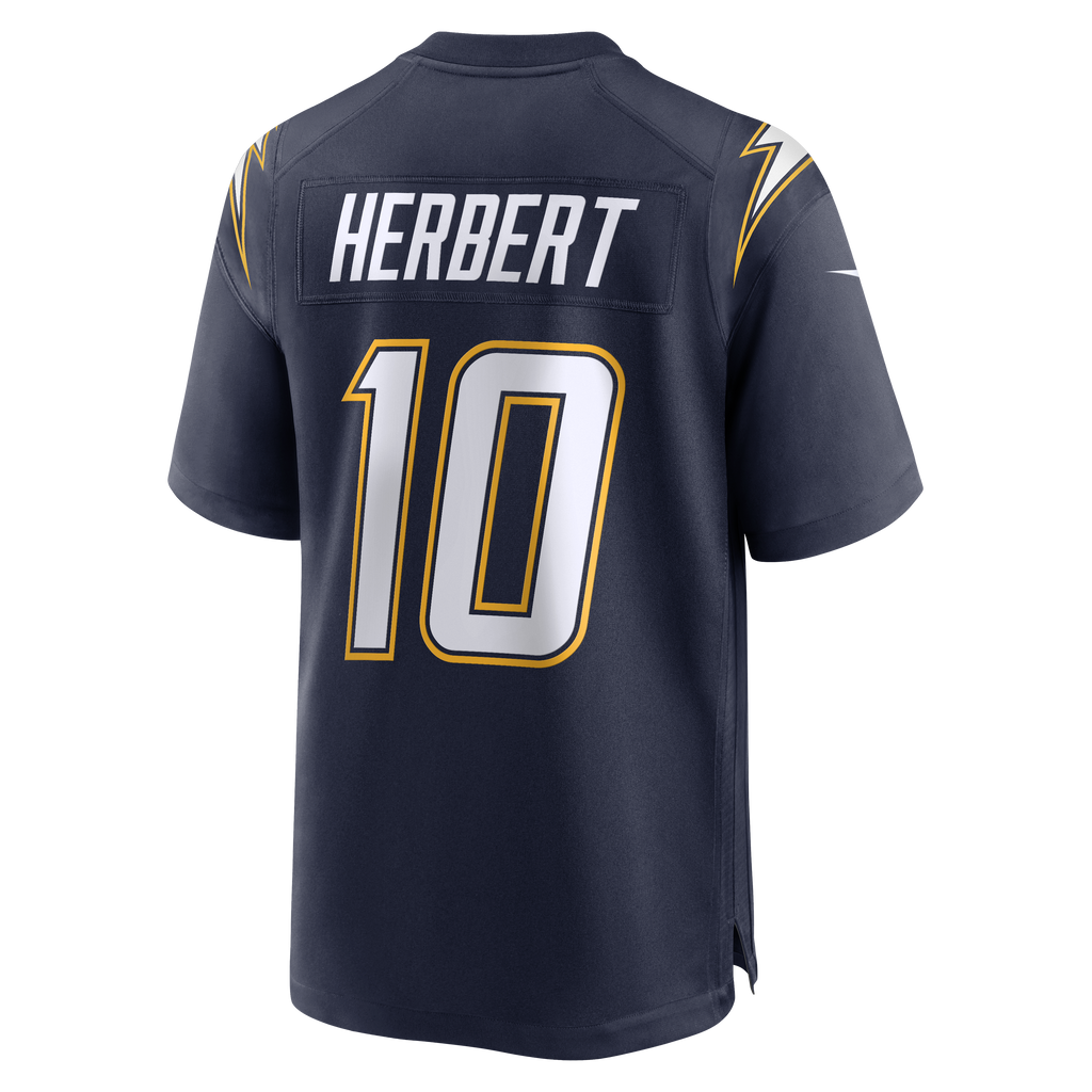 Men's Los Angeles Chargers Justin Herbert Nike Gold Alternate Charger Power Game Player Jersey