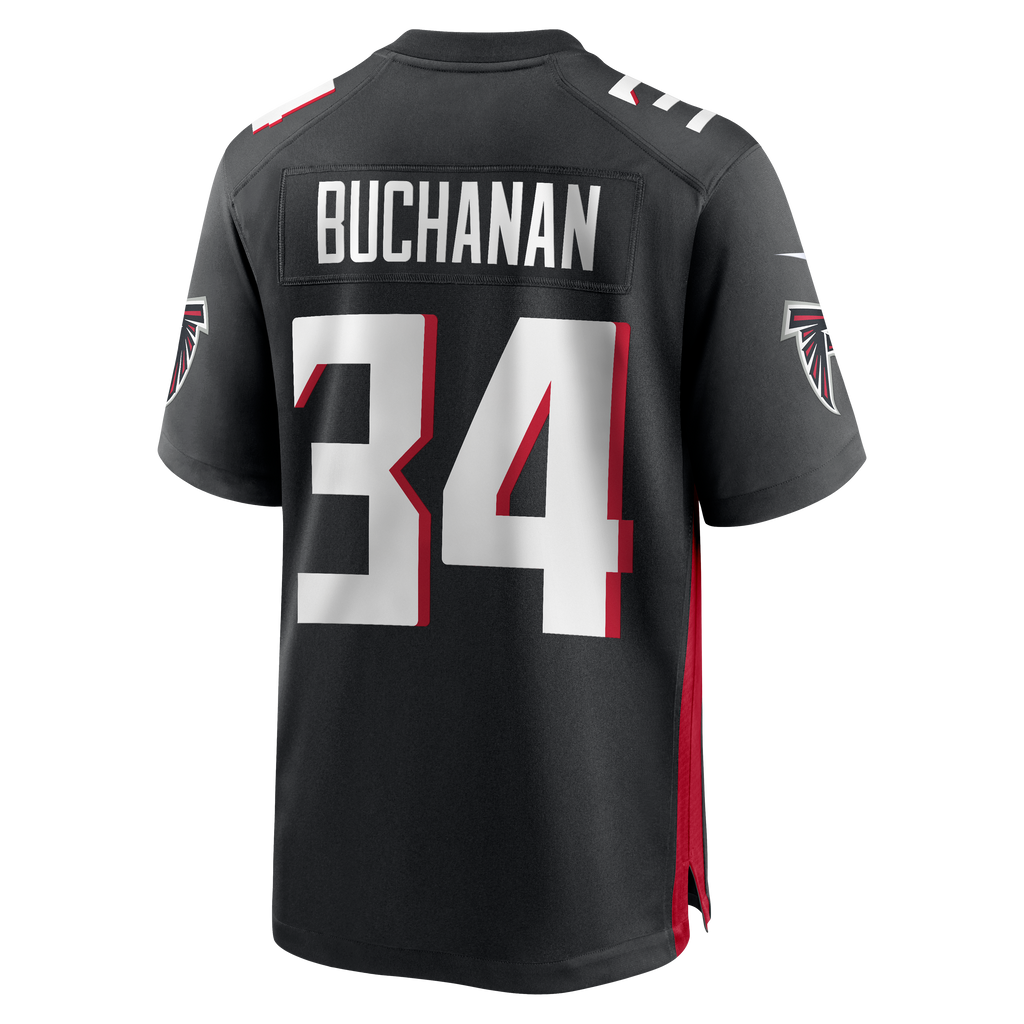 Men's Atlanta Falcons Ray Buchanan Nike Black Game Retired Player Jersey