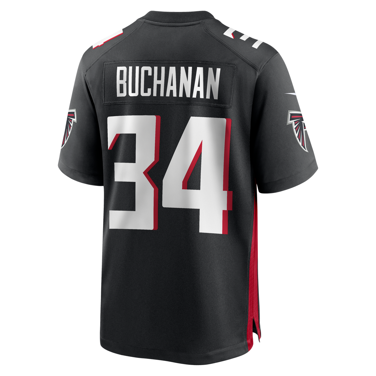 Men's Atlanta Falcons Ray Buchanan Nike Black Game Retired Player Jersey