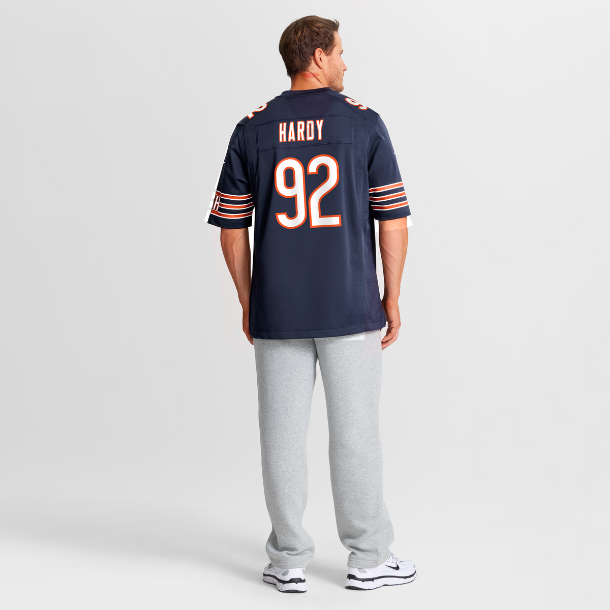 Men's Chicago Bears Daniel Hardy Nike  Navy Team Game Jersey