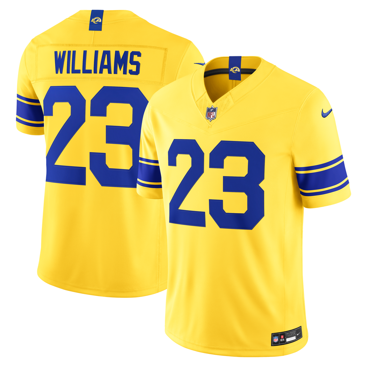 Men's Los Angeles Rams Kyren Williams Nike Royal Team Vapor F.U.S.E. Stitched Limited Jersey