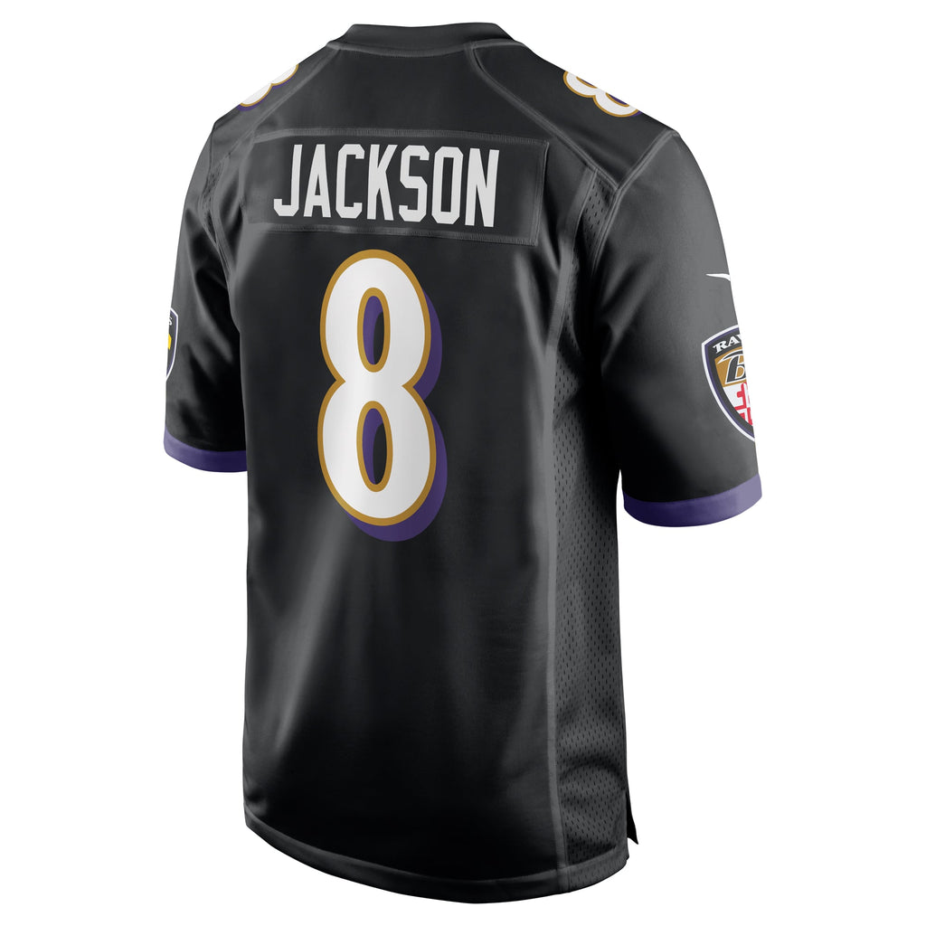 Men's Baltimore Ravens Lamar Jackson Nike White Game Jersey