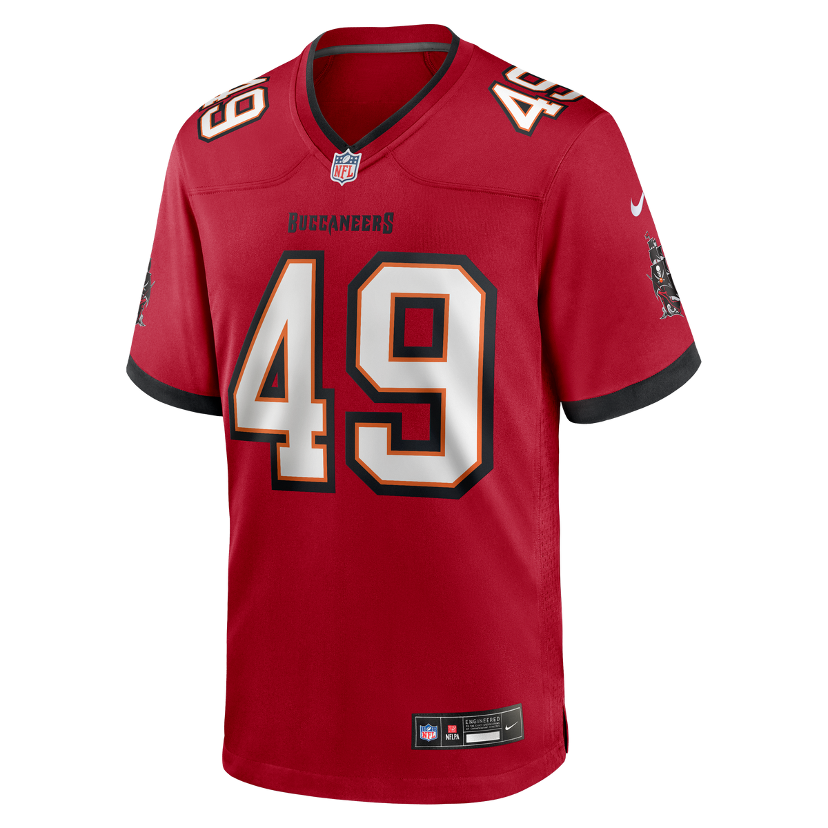 Men's Tampa Bay Buccaneers Owen Wright Nike  Red Team  Game Jersey