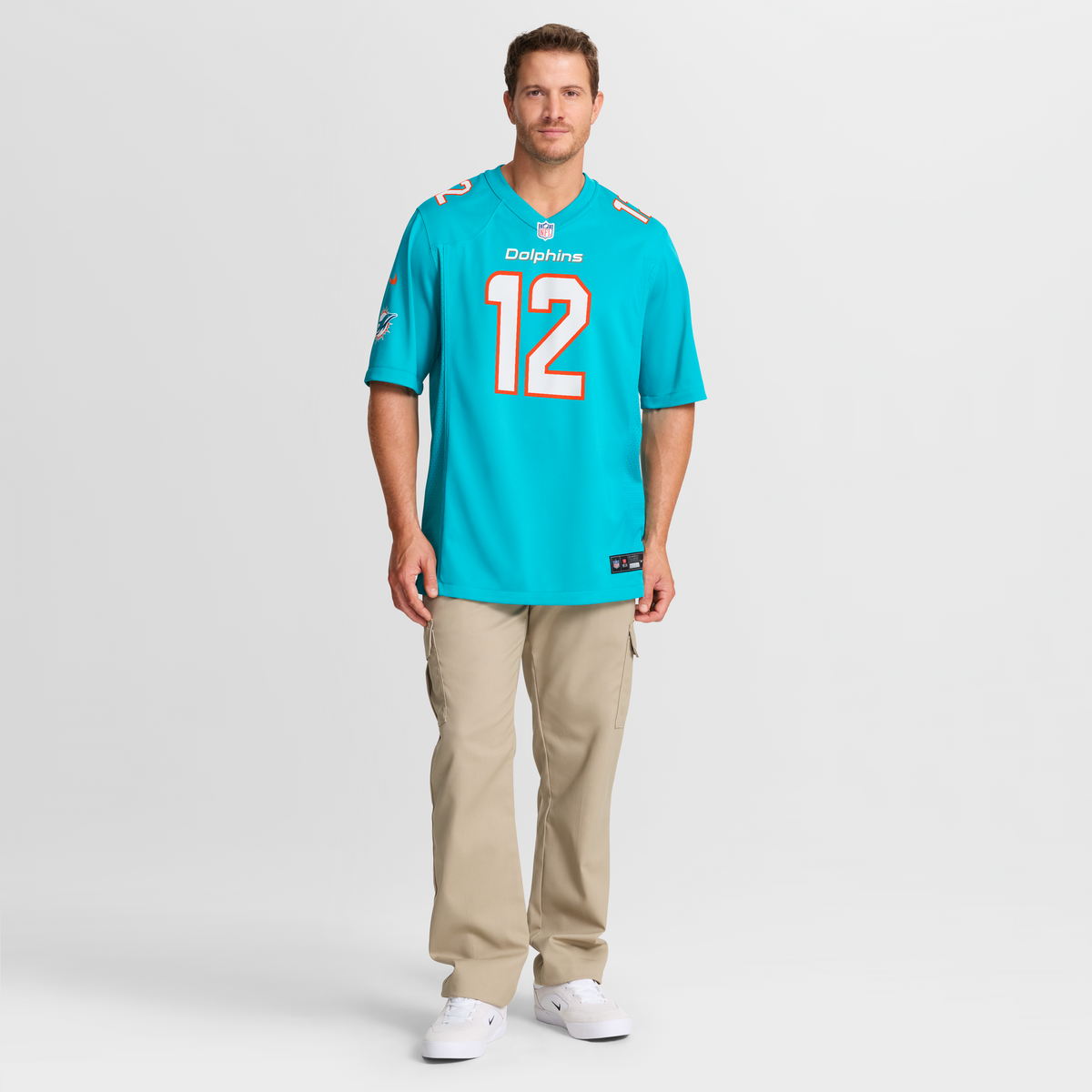 Men's Miami Dolphins Bob Griese Nike Aqua Game Retired Player Jersey