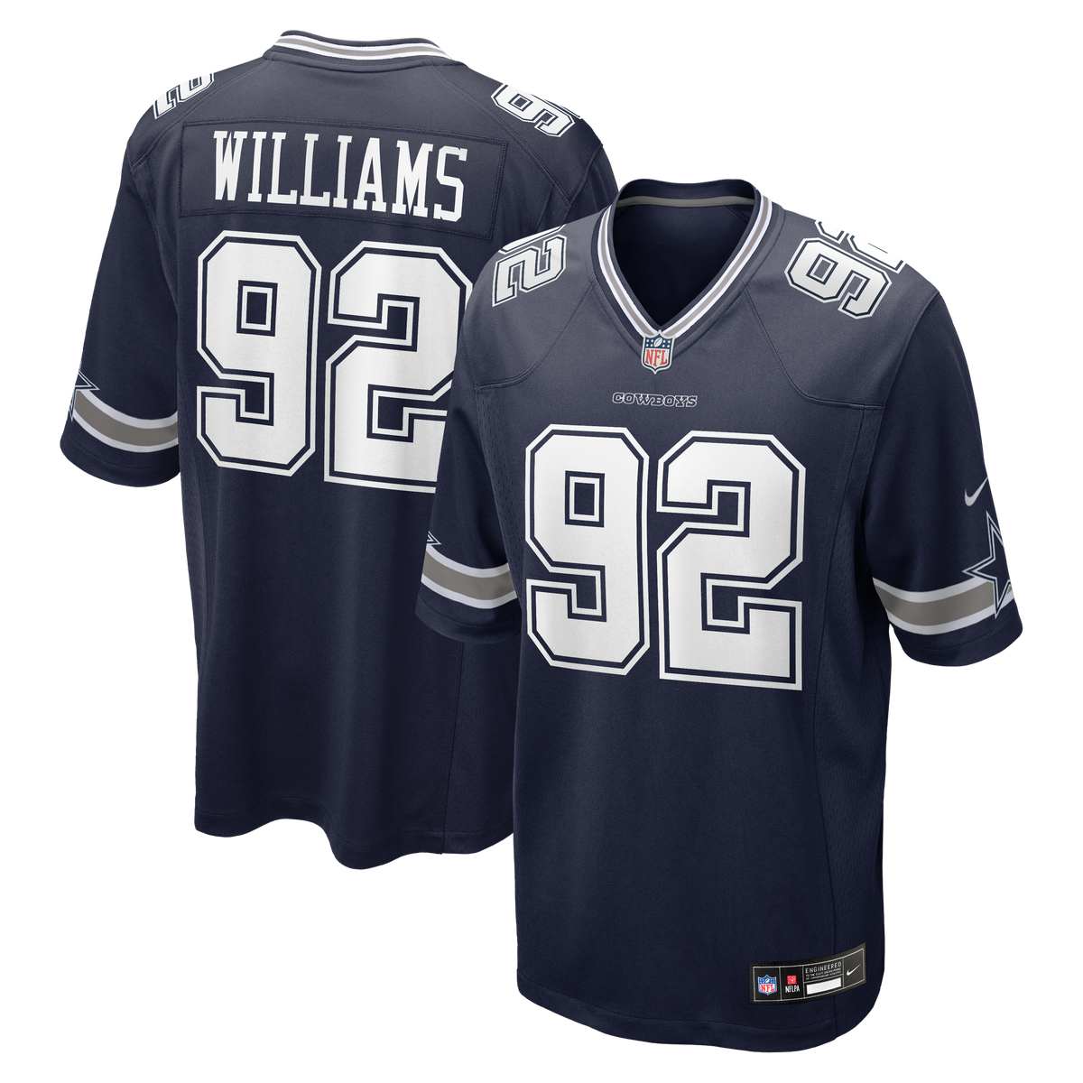 Men's Dallas Cowboys Quinnen Williams Nike White Game Jersey
