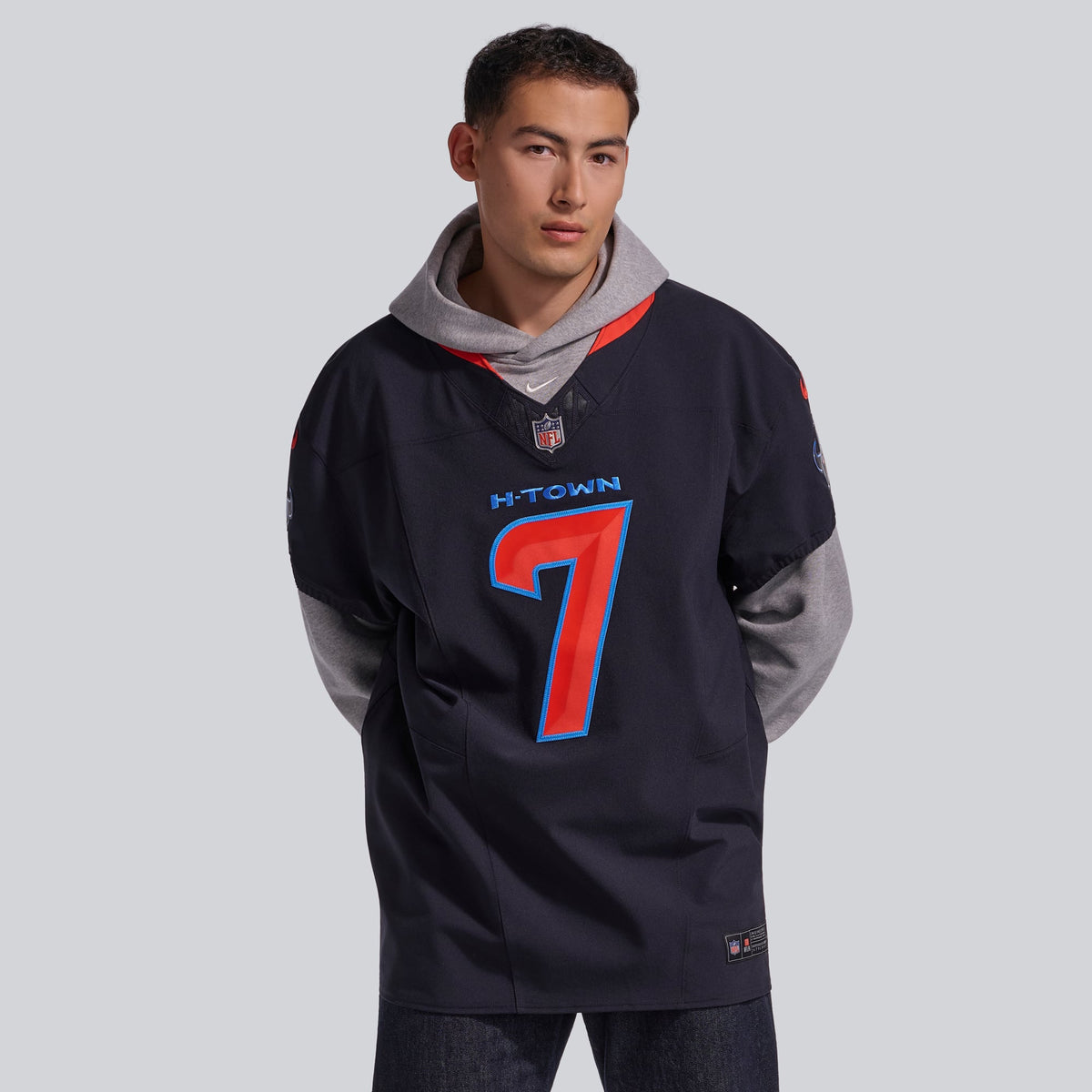 Men's Houston Texans C.J. Stroud Nike Navy Alternate 2 Vapor F.U.S.E. Elite Jersey