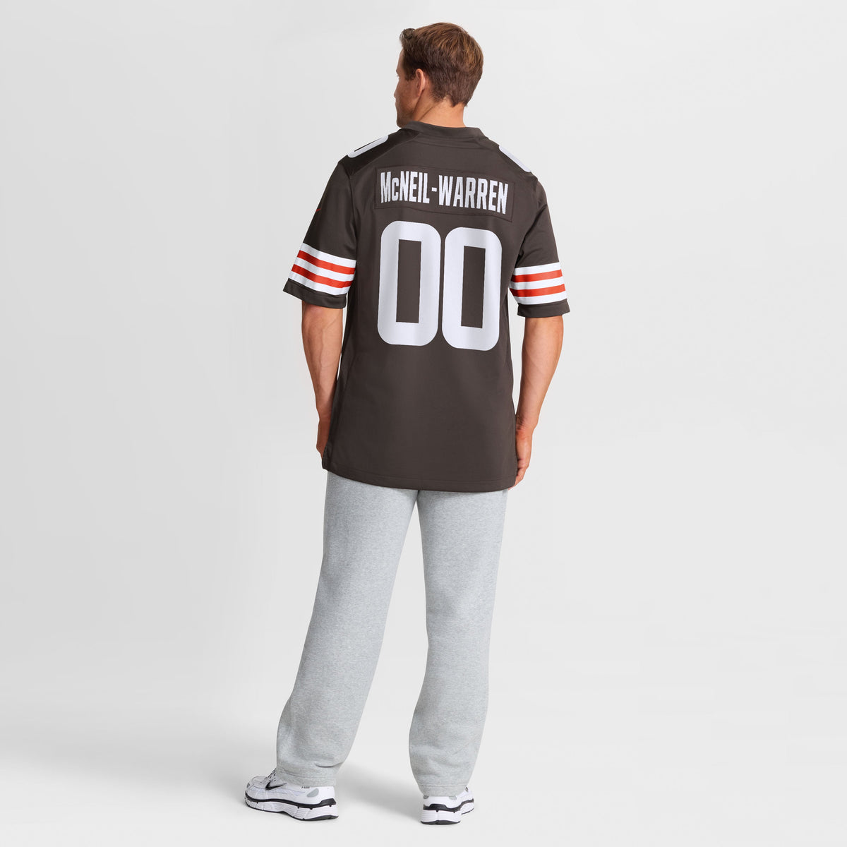 Men's Cleveland Browns Emmanuel McNeil-Warren Nike Brown Game Jersey