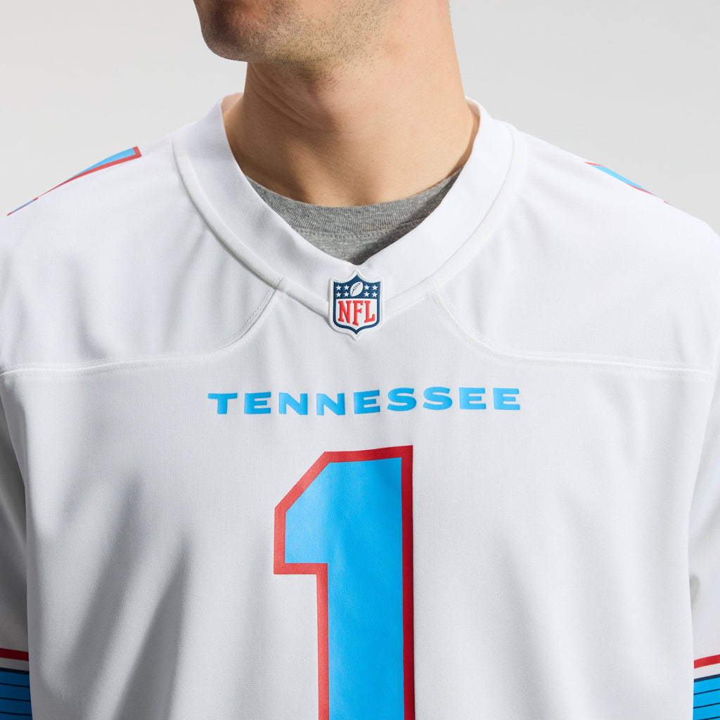 Men's Tennessee Titans Cameron Ward Nike Light Blue Game Jersey