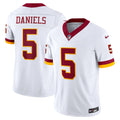 Men's Washington Commanders Jayden Daniels Nike White Vapor F.U.S.E. Limited Super Bowl Era Jersey