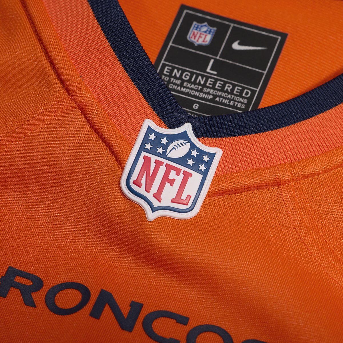 Men's Denver Broncos Evan Engram Nike  Orange Team Game Jersey