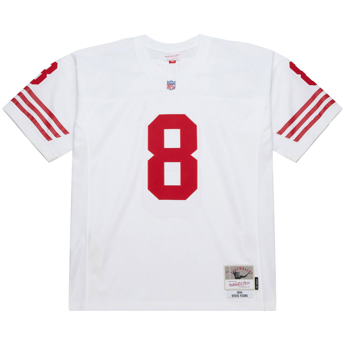 Men's San Francisco 49ers Steve Young Mitchell & Ness White 1994 Legacy Replica Jersey