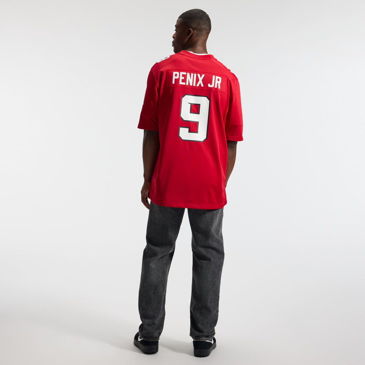 Men's Atlanta Falcons Michael Penix Jr. Nike Red Game Jersey