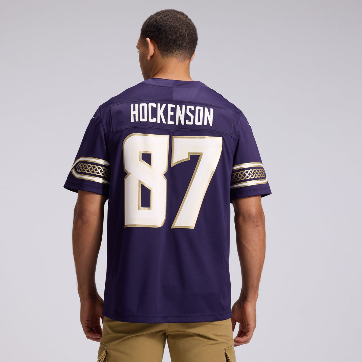 Men's Minnesota Vikings T.J. Hockenson Nike Purple 2026 Rivalries Collection Stitched Limited Jersey