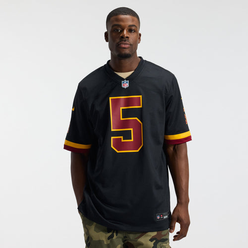 Hail Raiser Men's Washington Commanders Jayden Daniels Nike Black Alternate Game Jersey