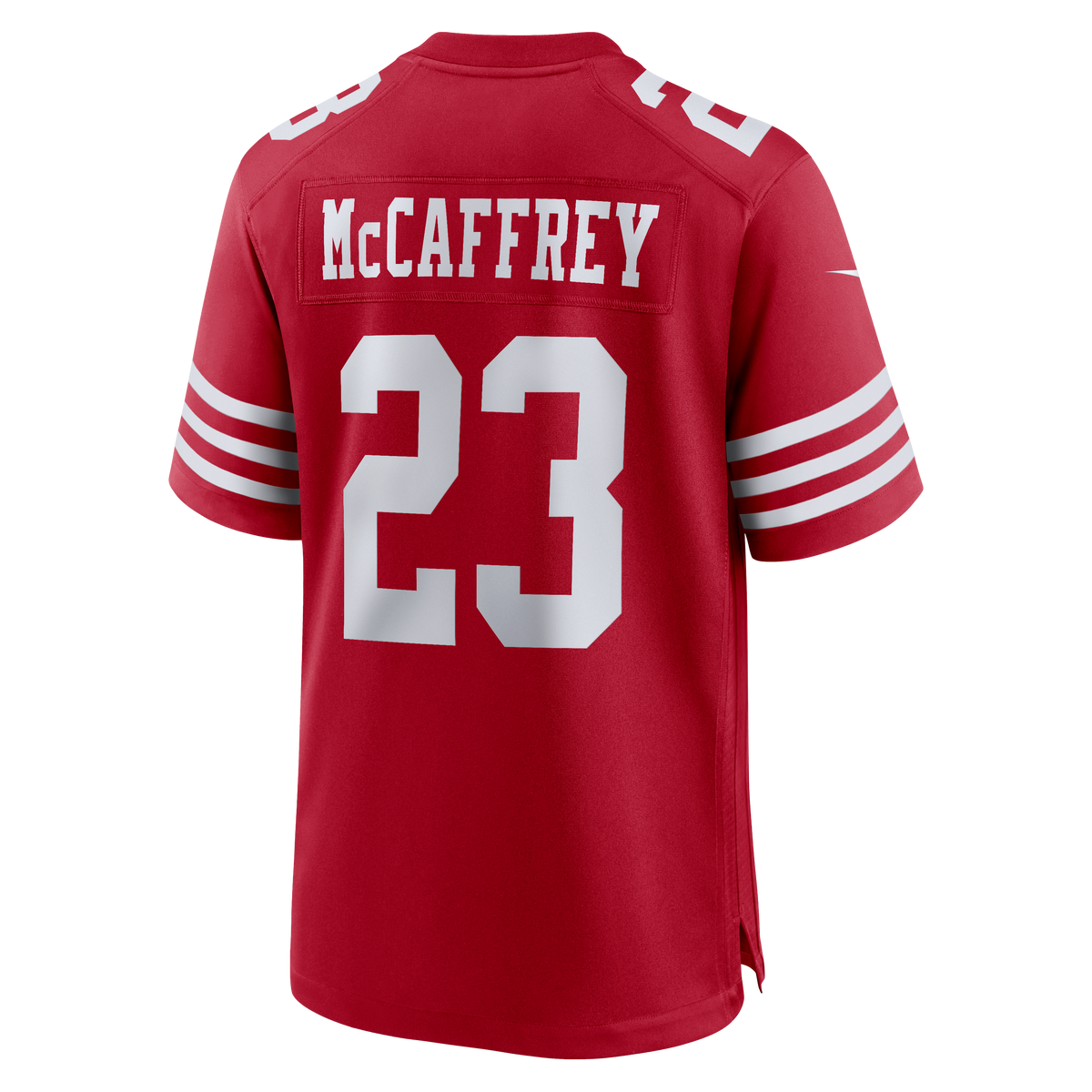 Men's San Francisco 49ers Christian McCaffrey Nike White Game Player Jersey
