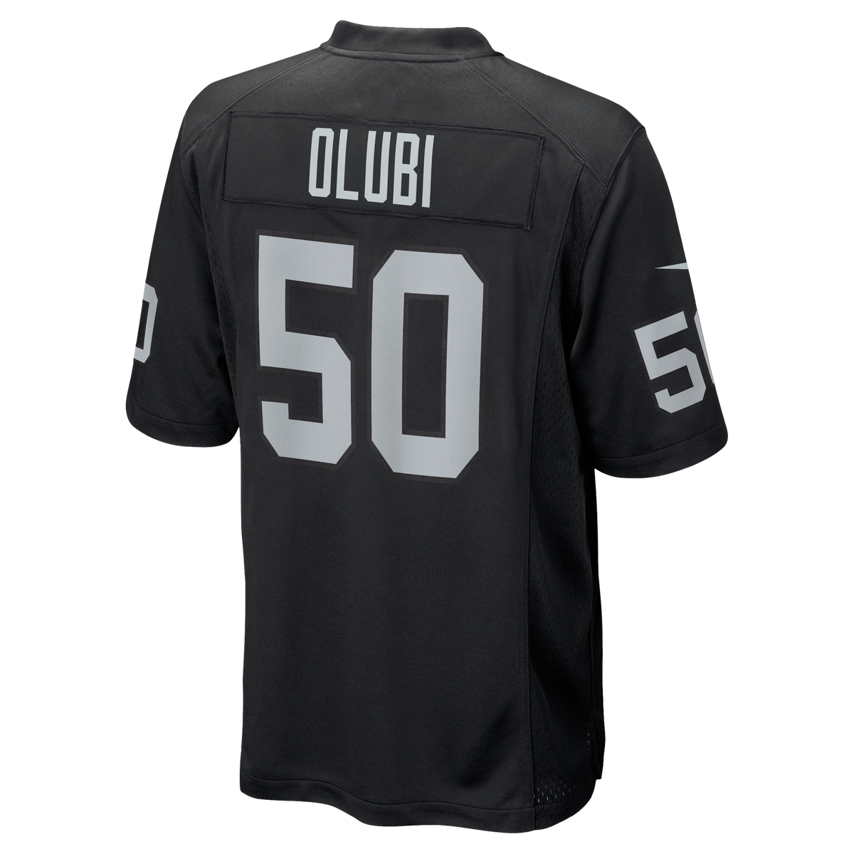 Men's Las Vegas Raiders Segun Olubi Nike  Black Team Game Jersey