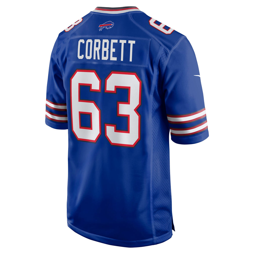 Men's Buffalo Bills Austin Corbett Nike  Royal Team Game Jersey