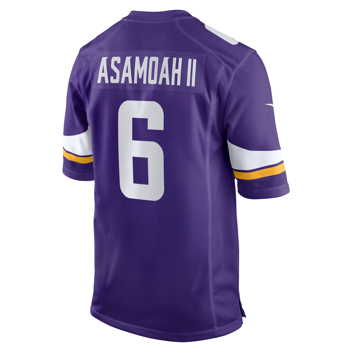 Men's Minnesota Vikings Brian Asamoah II Nike  Purple  Game Jersey